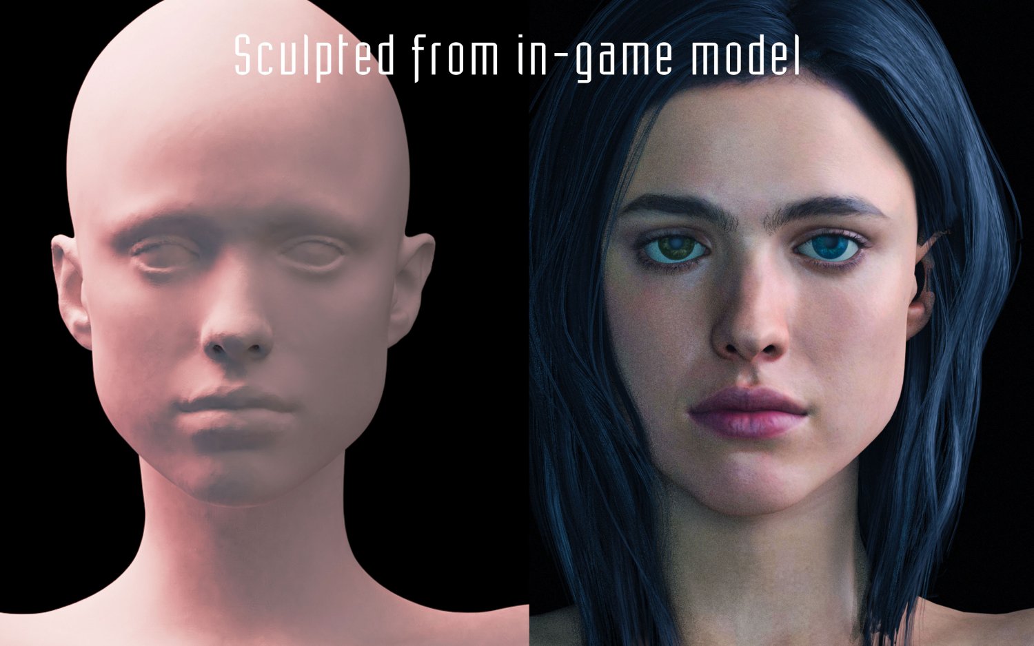death stranding lockne mama lifesize bust download 3d print model stl files  statue figure digital 3D Print Model in Sculpture 3DExport