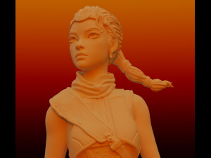 echo windwalker 3d print statue from tech demo stl download files statue figure video game digital 3D Baskı Modeli