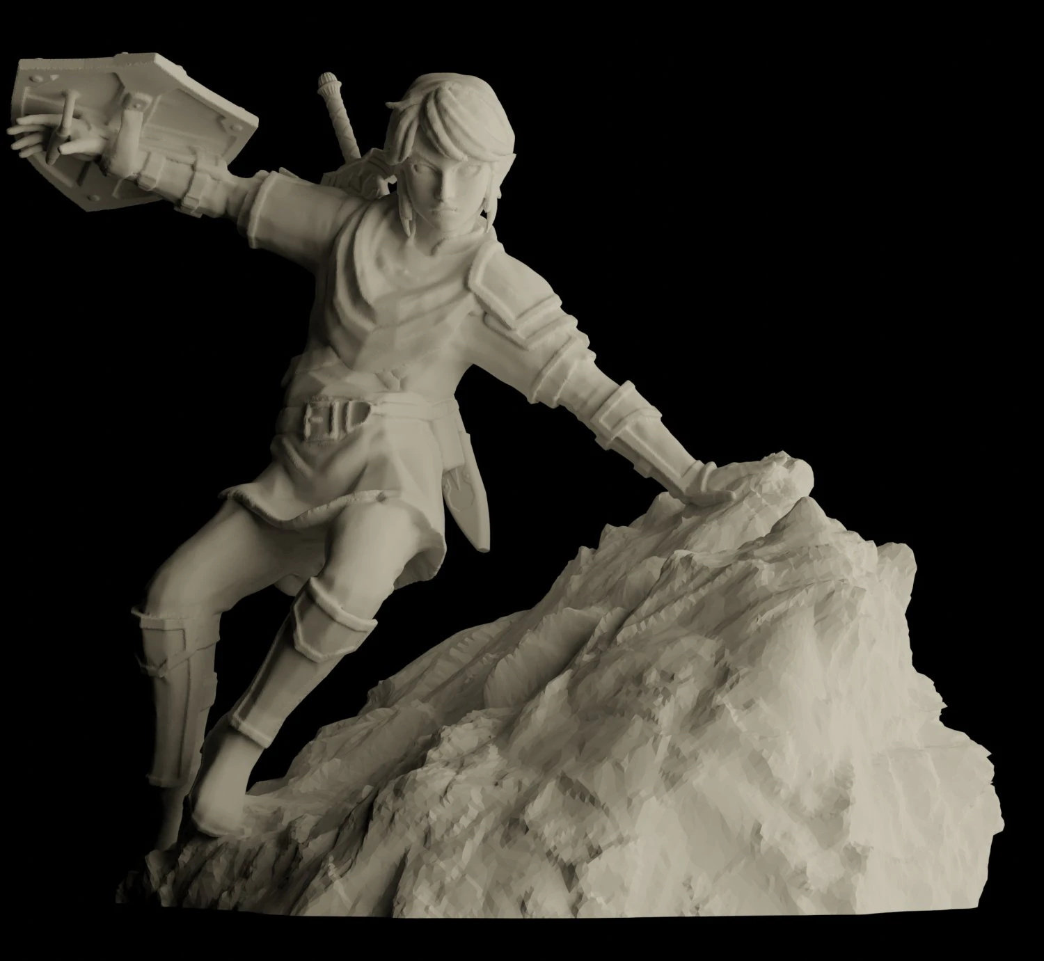 link action figure the legend of zelda statue for 3d print 3D Print Model .c4d .max .obj .3ds .fbx .stl .blend 