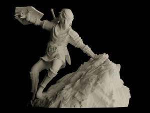 link action figure the legend of zelda statue for 3d print 3D 打印模型