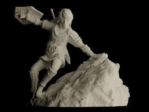 link action figure the legend of zelda statue for 3d print 3D Print Model