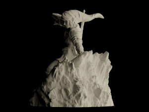 link action figure the legend of zelda statue for 3d print 3D Print Model