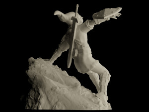 link action figure the legend of zelda statue for 3d print 3D Print Model