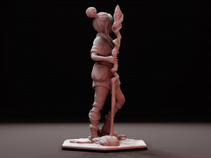 Kena Bridge of Spirits Statue Sculpt 3D Print STL Files Download file figure digital pattern 3D-printmodel
