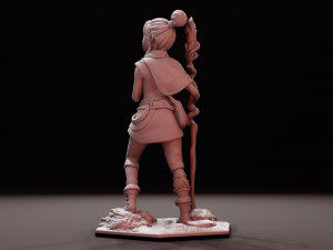 Kena Bridge of Spirits Statue Sculpt 3D Print STL Files Download file figure digital pattern 3D-printmodel