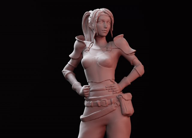 Final Fantasy 7 Jessie Rasberry Statue Remake Bust Sculpt 3D Print STL Files Download file figure 3D प्रिंट मॉडल .c4d .max .obj .3ds .fbx .stl .blend 