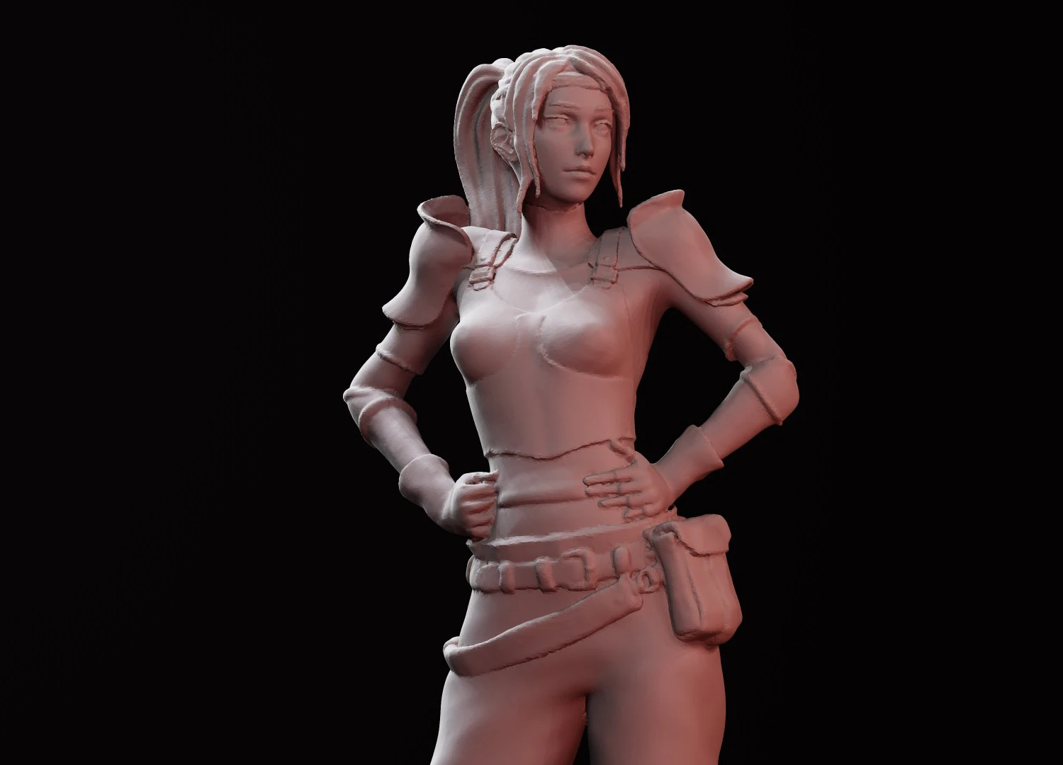Final Fantasy 7 Jessie Rasberry Statue Remake Bust Sculpt 3D Print STL Files Download file figure 3D Print Model .c4d .max .obj .3ds .fbx .stl .blend 