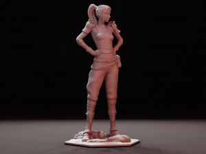 Final Fantasy 7 Jessie Rasberry Statue Remake Bust Sculpt 3D Print STL Files Download file figure 3D Print Model