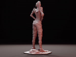 Final Fantasy 7 Jessie Rasberry Statue Remake Bust Sculpt 3D Print STL Files Download file figure 3D प्रिंट मॉडल