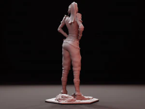 Final Fantasy 7 Jessie Rasberry Statue Remake Bust Sculpt 3D Print STL Files Download file figure 3D Print Model