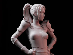 Final Fantasy 7 Jessie Rasberry Statue Remake Bust Sculpt 3D Print STL Files Download file figure 3D Print Model
