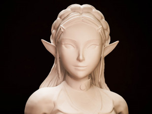 Princess Zelda Statue 3D print Model STL files Figure digital pattern 3D printing The Legend of 3D 프린트 모델