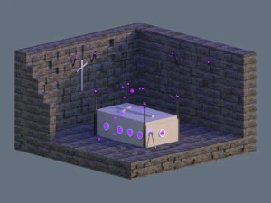 low poli - krypta Model 3D