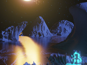 landscape of planet x 3D Model