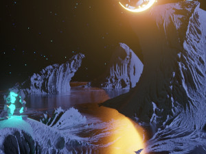 landscape of planet x 3D Model
