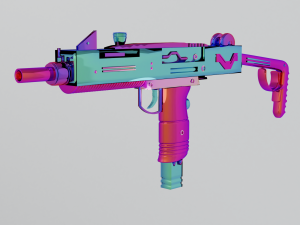 uzi glossy Model 3D