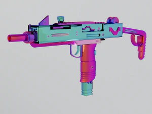 Uzi brillant Modèle 3D