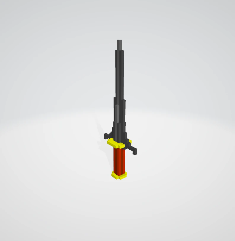 검 3D 모델 .c4d .max .obj .3ds .fbx .stl .blend 