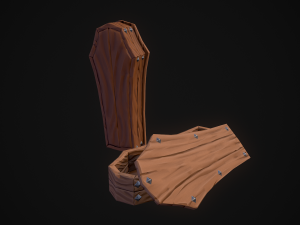 stylized coffin 3D 模型