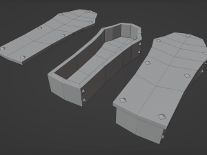 stylized coffin 3D 模型