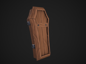 stylized coffin 3D Model