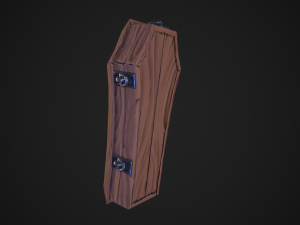 stylized coffin 3D Model