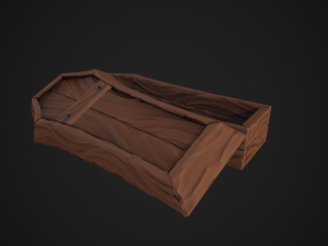 stylized coffin 3D Model