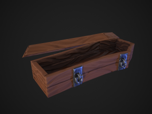 stylized coffin 3D Model
