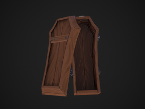 stylized coffin 3D Model