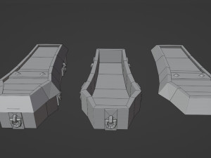 stylized coffin 3D Model