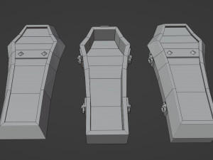 stylized coffin 3D Model
