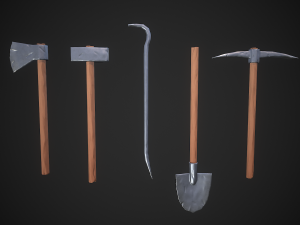 stylized tools 3D Model