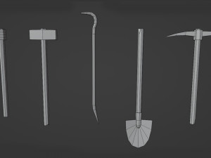 stylized tools 3D Модель