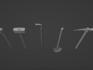 stylized tools 3D Модель