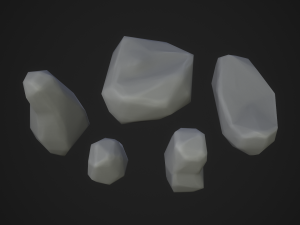 Stylized rock 3D Model