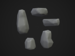 Stylized rock Model 3D
