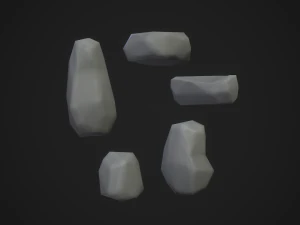 Stylized rock 3D Model