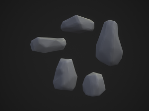 Stylized rock Model 3D
