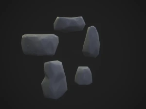 Stylized rock 3D Model