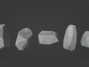 Stylized rock Model 3D