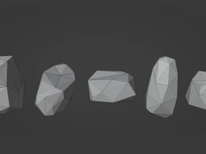 Stylized rock 3D Model