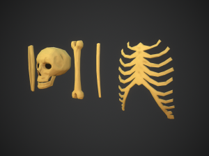 Stylized bones 3D 모델