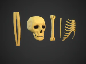 Stylized bones 3D Model
