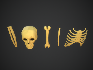 Stylized bones 3D 모델