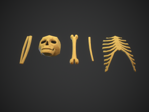 Stylized bones 3D 모델
