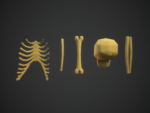 Stylized bones 3D 모델