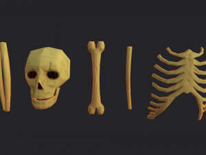Stylized bones 3D 모델