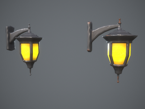 Stylized lamps 3D Model