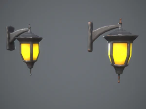 Stylized lamps 3D Model