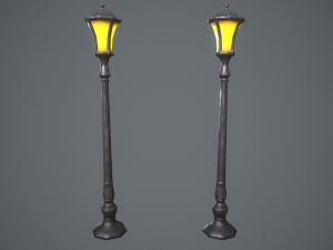 Stylized lamps 3D Model